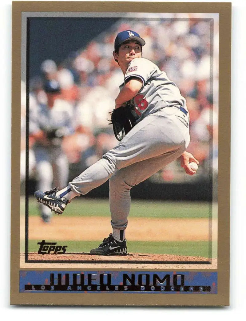 1998 Topps #167 Hideo Nomo NM-MT Los Angeles Dodgers Baseball Card - Baseball Card Single