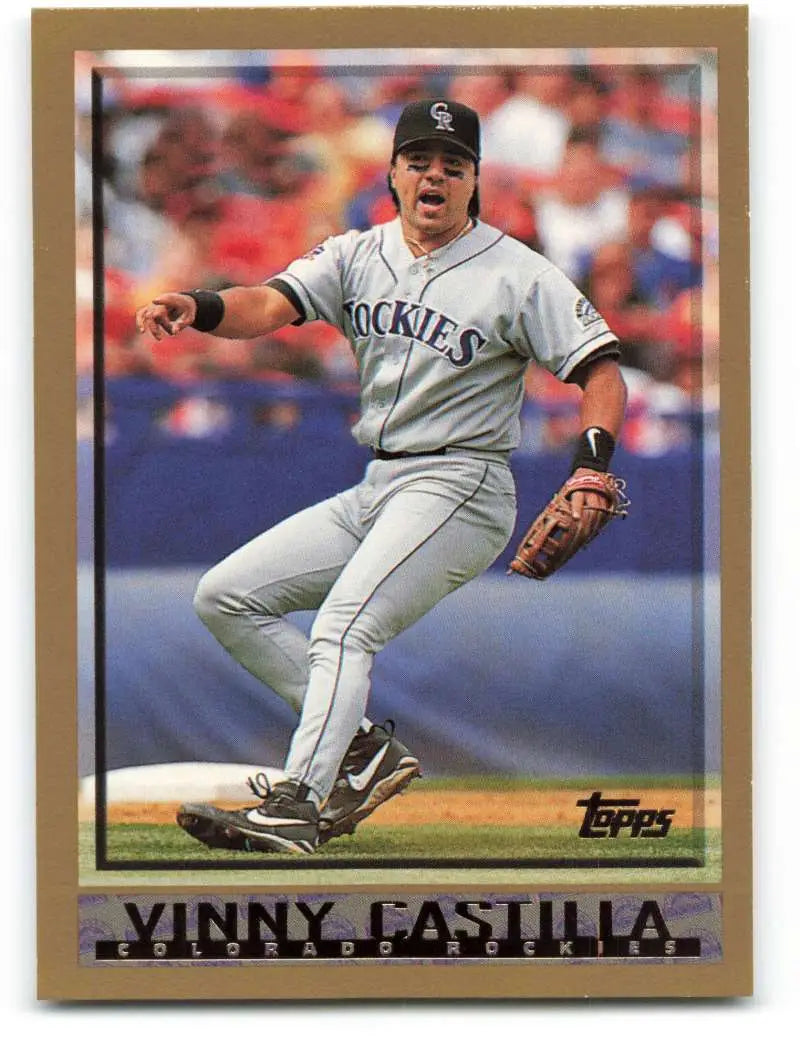 1998 Topps #172 Vinny Castilla NM-MT Colorado Rockies Baseball Card - Baseball Card Single