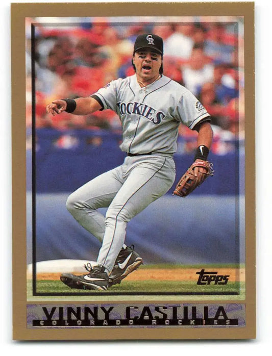 1998 Topps #172 Vinny Castilla NM-MT Colorado Rockies Baseball Card - Baseball Card Single