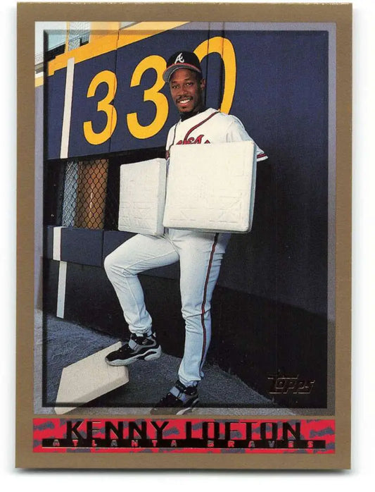 1998 Topps #175 Kenny Lofton NM-MT Atlanta Braves Baseball Card - Baseball Card Single