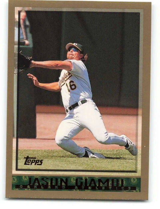1998 Topps #176 Jason Giambi NM-MT Oakland Athletics Baseball Card - Baseball Card Single