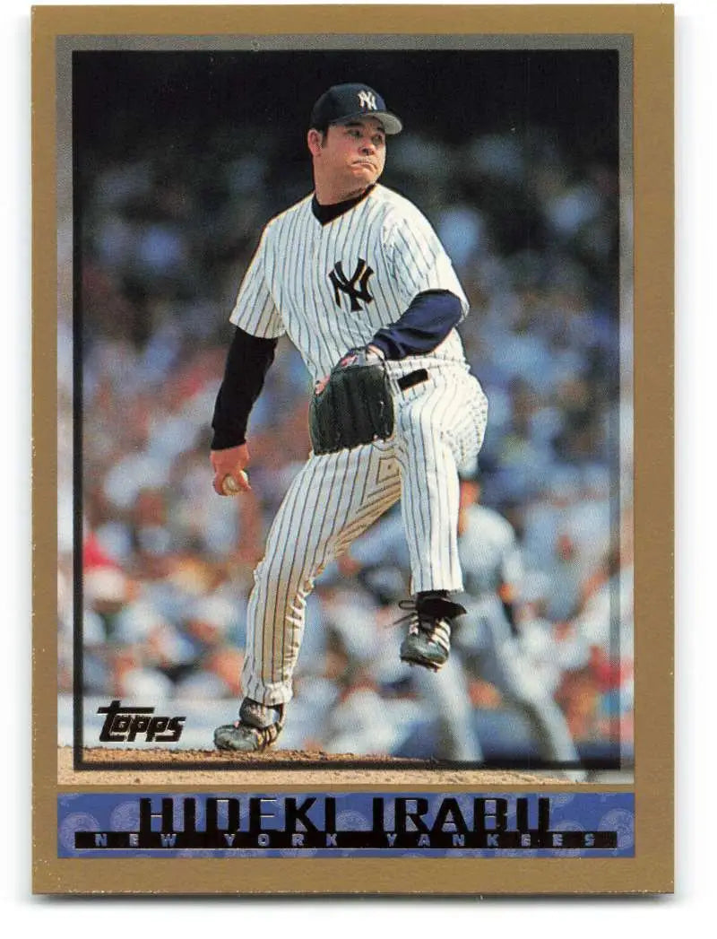 1998 Topps #181 Hideki Irabu NM-MT New York Yankees Baseball Card - Baseball Card Single