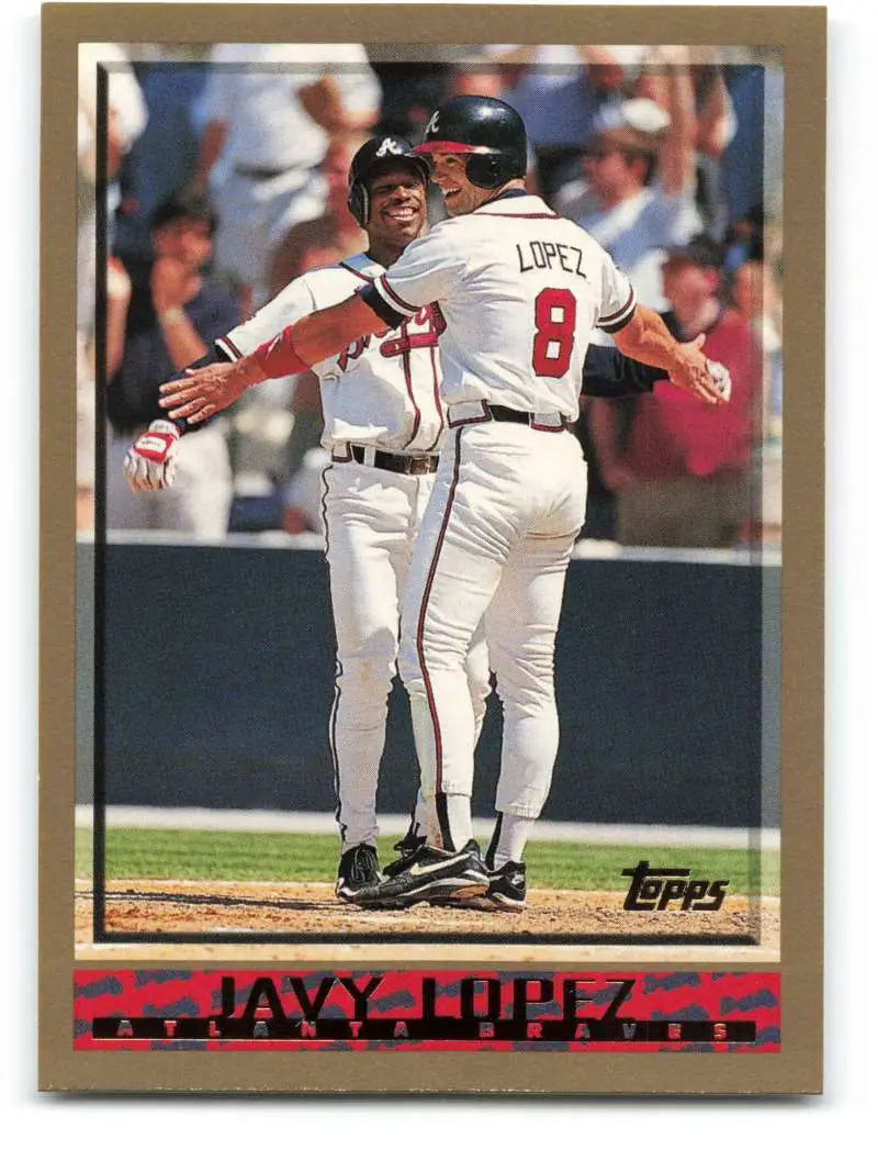 1998 Topps #183 Javy Lopez NM-MT Atlanta Braves Baseball Card - Baseball Card Single