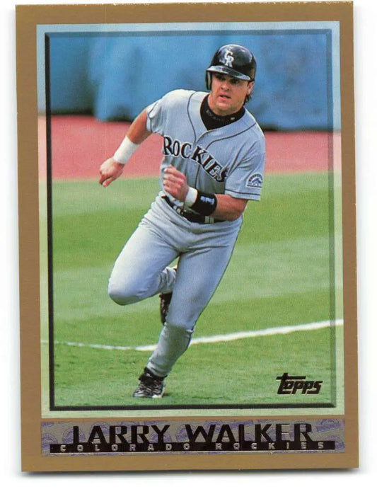 1998 Topps #2 Larry Walker NM-MT Colorado Rockies Baseball Card - Baseball Card Single