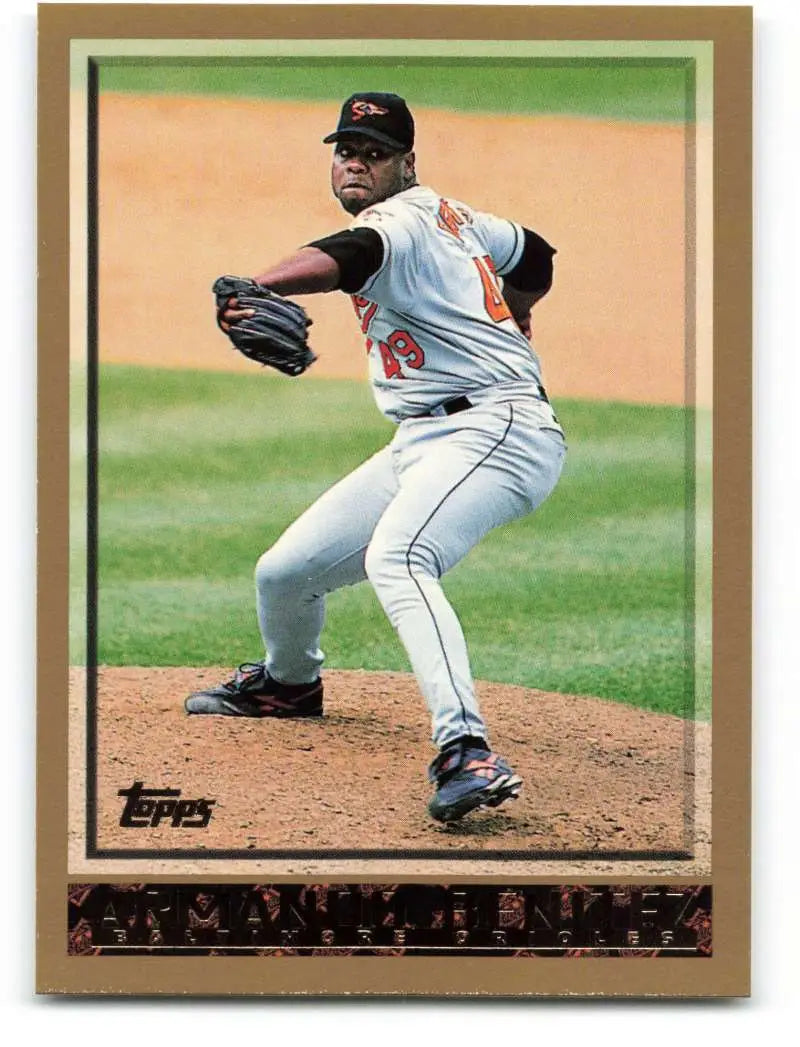 1998 Topps #203 Armando Benitez NM-MT Baltimore Orioles Baseball Card - Baseball Card Single