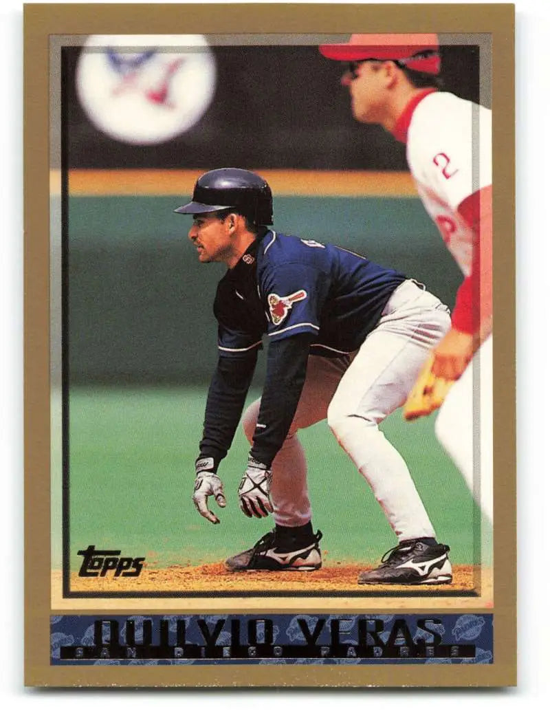 1998 Topps #204 Quilvio Veras NM-MT San Diego Padres Baseball Card - Baseball Card Single