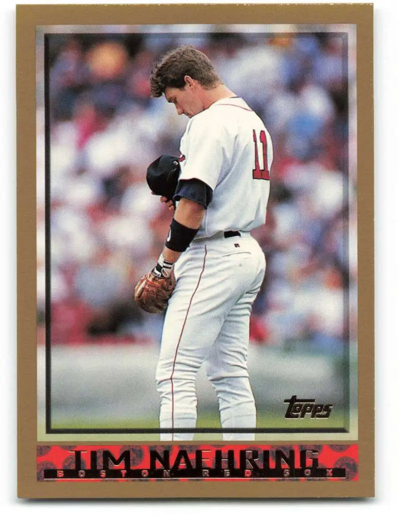 1998 Topps #205 Tim Naehring NM-MT Boston Red Sox Baseball Card - Baseball Card Single