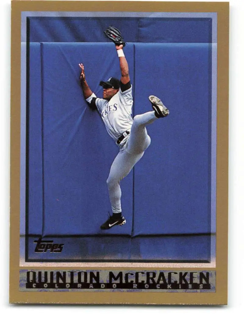 1998 Topps #206 Quinton McCracken NM-MT Colorado Rockies Baseball Card - Baseball Card Single