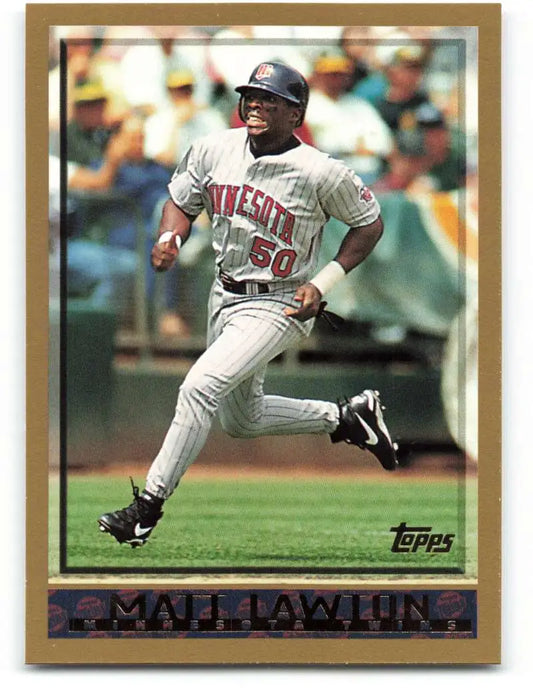 1998 Topps #208 Matt Lawton NM-MT Minnesota Twins Baseball Card - Baseball Card Single