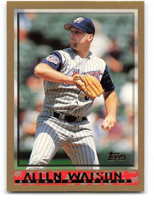 1998 Topps #211 Allen Watson NM-MT Anaheim Angels Baseball Card - Baseball Card Single