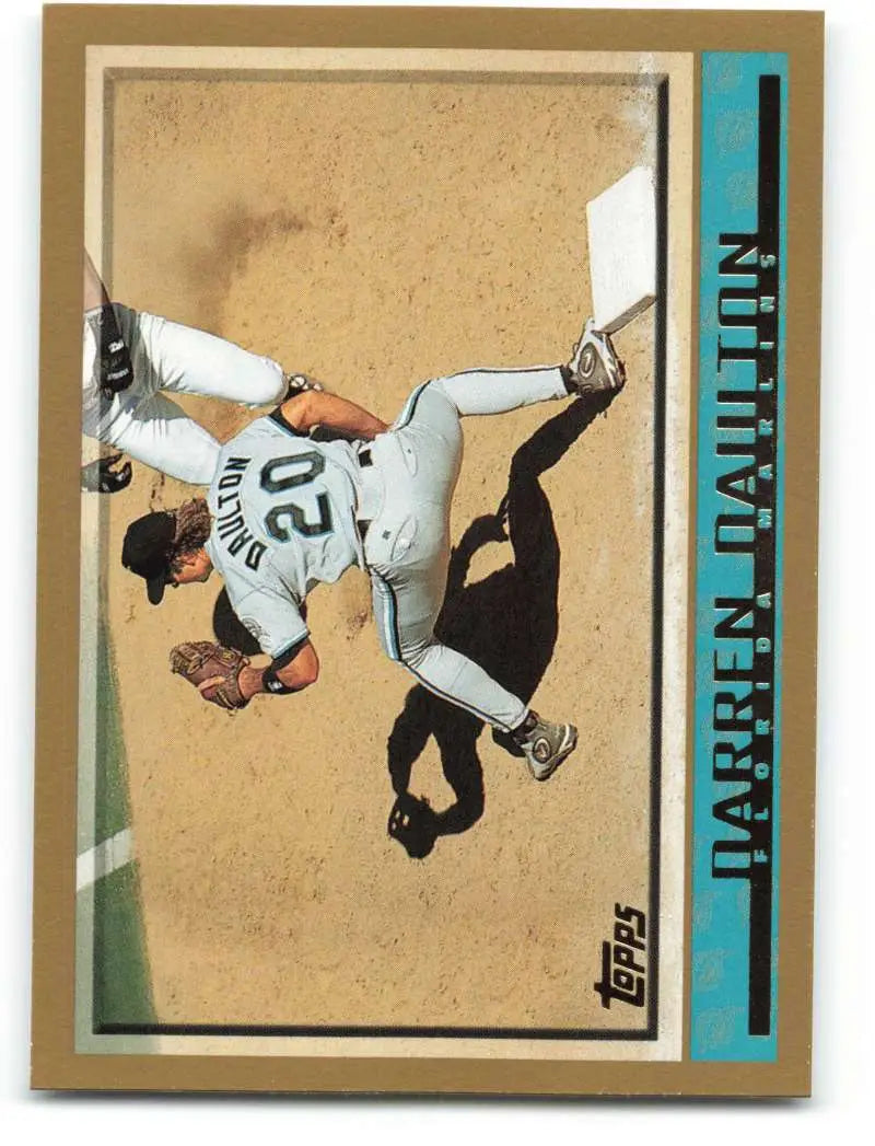 1998 Topps #218 Darren Daulton NM-MT Florida Marlins Baseball Card - Baseball Card Single