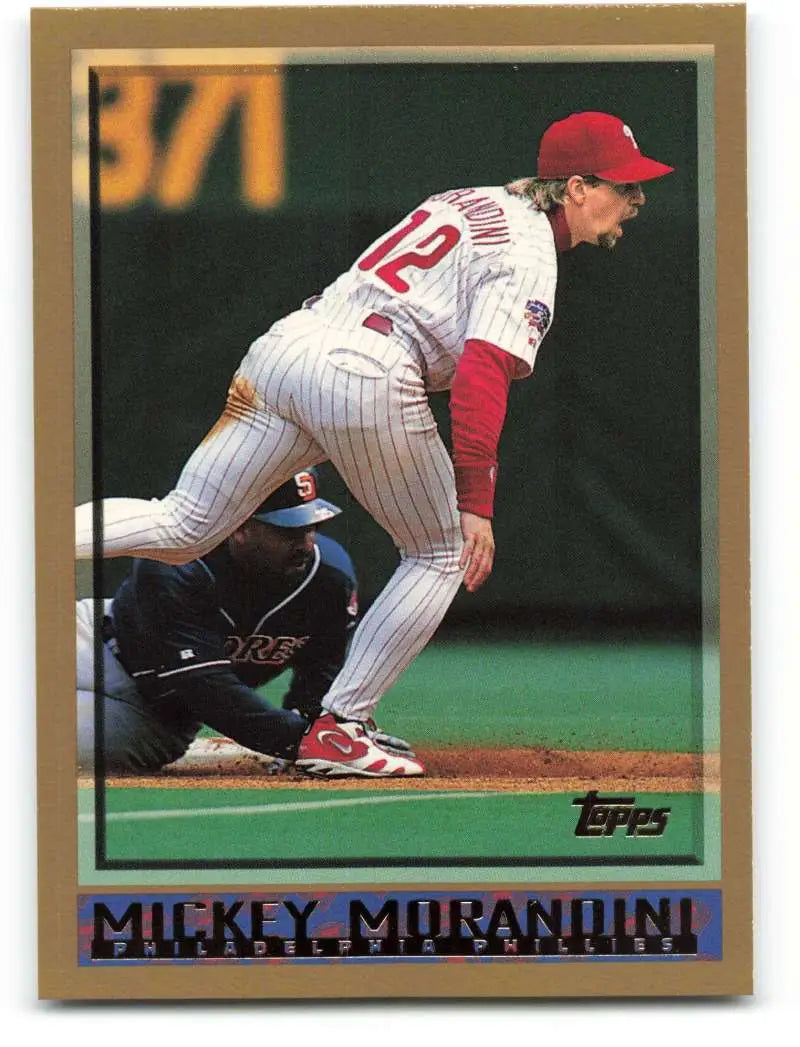 1998 Topps #219 Mickey Morandini NM-MT Philadelphia Phillies Baseball Card - Baseball Card Single
