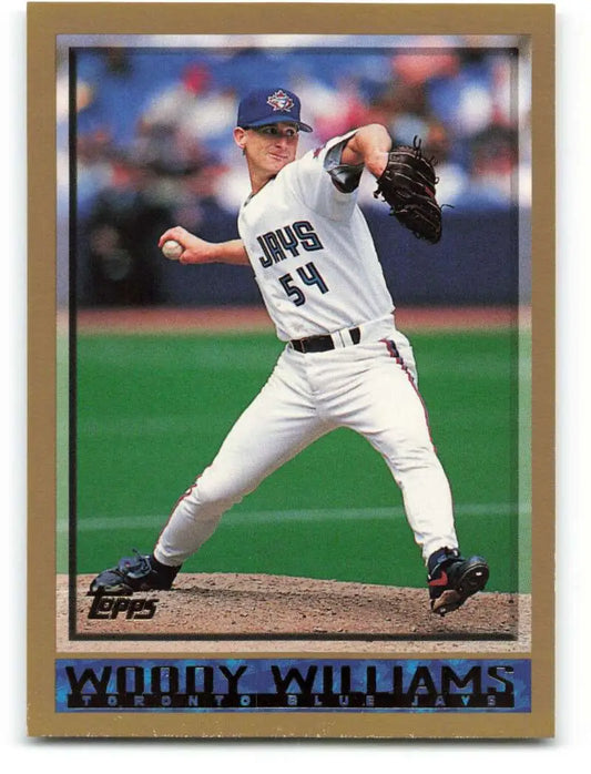 1998 Topps #224 Woody Williams NM-MT Toronto Blue Jays Baseball Card - Baseball Card Single