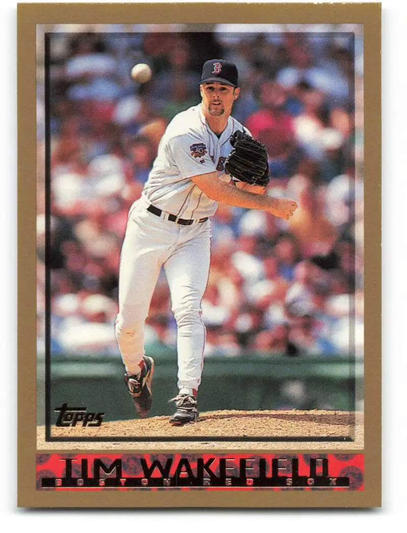 1998 Topps #242 Tim Wakefield NM-MT Boston Red Sox Baseball Card - Baseball Card Single