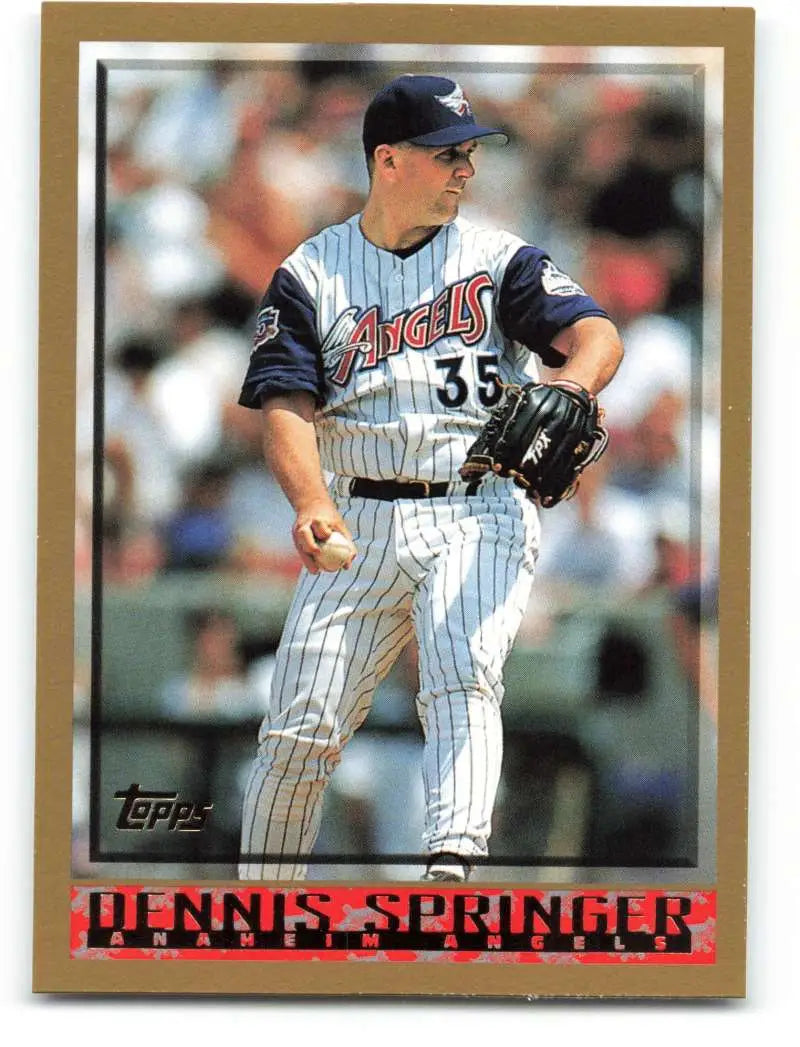 1998 Topps #243 Dennis Springer NM-MT Anaheim Angels Baseball Card - Baseball Card Single
