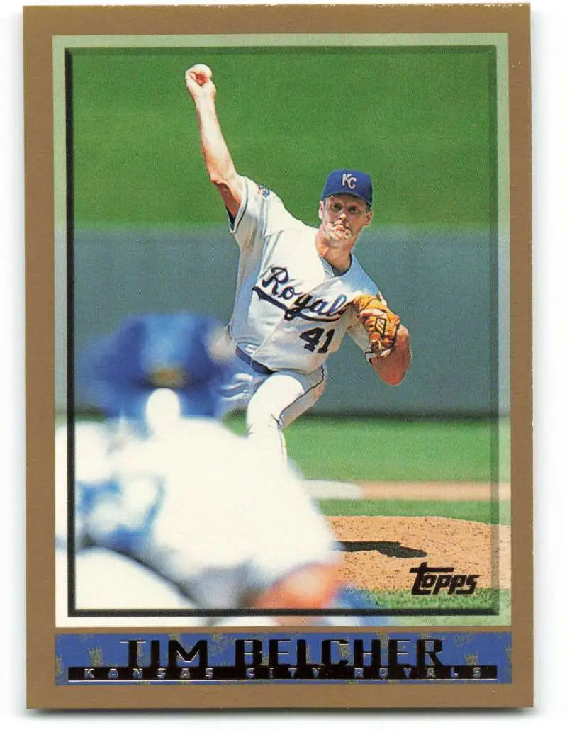 1998 Topps #244 Tim Belcher NM-MT Kansas City Royals Baseball Card - Baseball Card Single