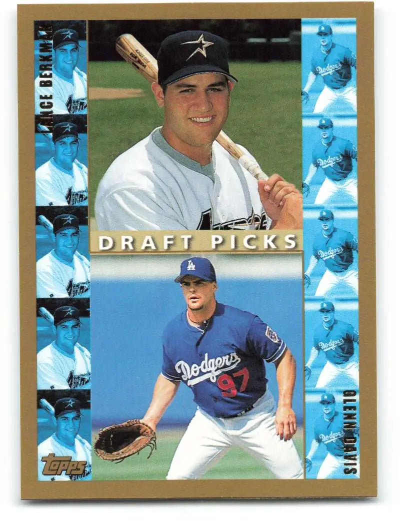 1998 Topps #246 Lance Berkman/Glenn Davis NM-MT Houston Astros/Los Angeles Dodgers Baseball Card - Baseball Card Single