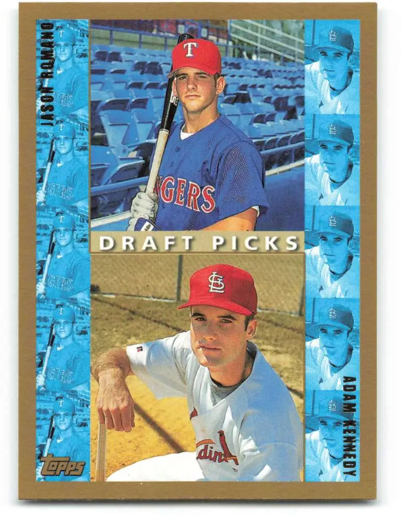 1998 Topps #248 Adam Kennedy/Jason Romano NM-MT Texas Rangers/St. Louis Cardinals Baseball Card - Baseball Card Single
