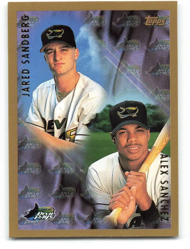 1998 Topps #250 Jared Sandberg/Alex Sanchez NM-MT Tampa Bay Devil Rays Baseball Card - Baseball Card Single