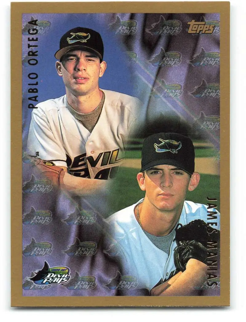 1998 Topps #251 Pablo Ortega/James Manias NM-MT Tampa Bay Devil Rays Baseball Card - Baseball Card Single