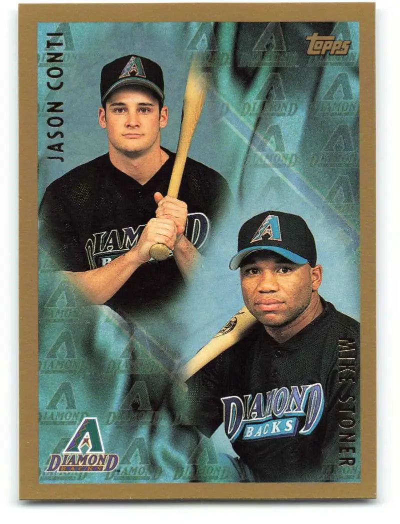 1998 Topps #252 Jason Conti/Mike Stoner NM-MT RC Rookie Arizona Diamondbacks Baseball Card - Baseball Card Single