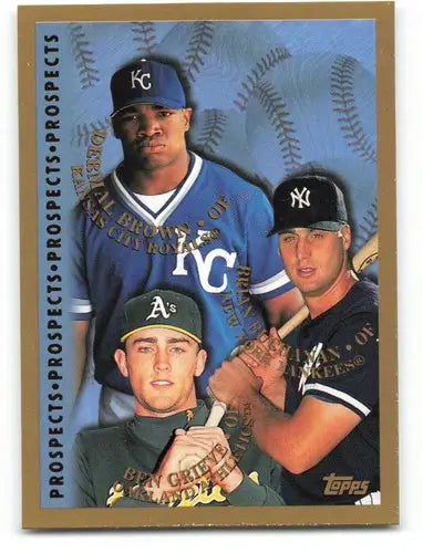 1998 Topps #255 Ben Grieve/Dermal Brown/Brian Buchanan NM Near Mint ID:82540 - Baseball Card Single