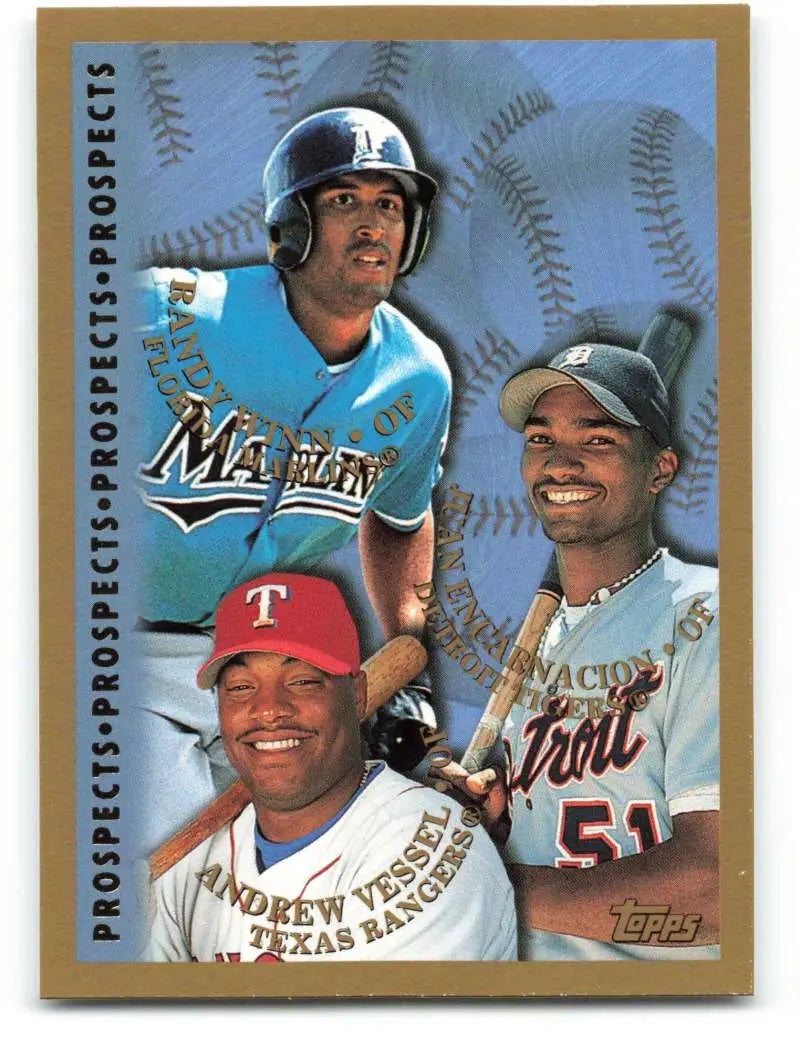 1998 Topps #258 Randy Winn/Juan Encarnacion/Andrew Vessel NM-MT Florida Marlins/Detroit Tigers/Texas Rangers Baseball