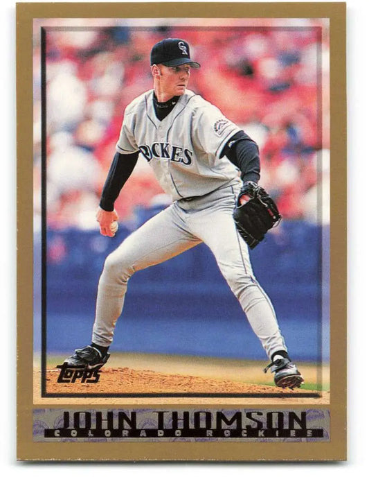 1998 Topps #26 John Thomson NM-MT Colorado Rockies Baseball Card - Baseball Card Single