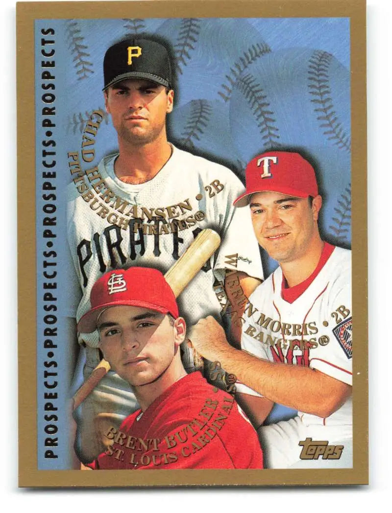 1998 Topps #260 Chad Hermansen/Brent Butler/Warren Morris NM-MT RC Rookie Pittsburgh Pirates/St. Louis Cardinals/Texas