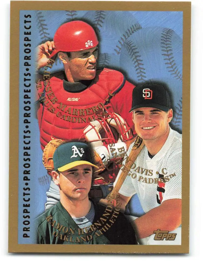 1998 Topps #261 Ramon Hernandez/Ben Davis/Eli Marrero NM-MT St. Louis Cardinals/Oakland Athletics/San Diego Padres