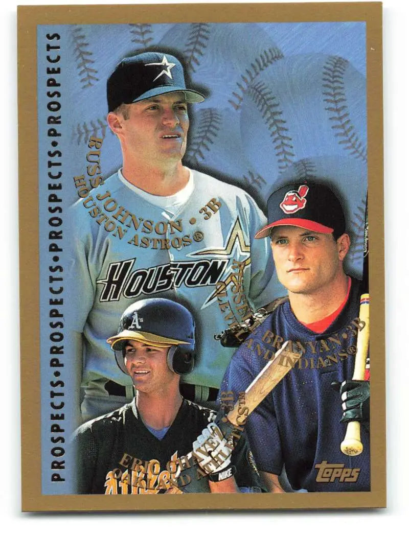 1998 Topps #262 Eric Chavez/Russ Johnson/Russell Branyan NM-MT Oakland Athletics/Houston Astros/Cleveland Indians