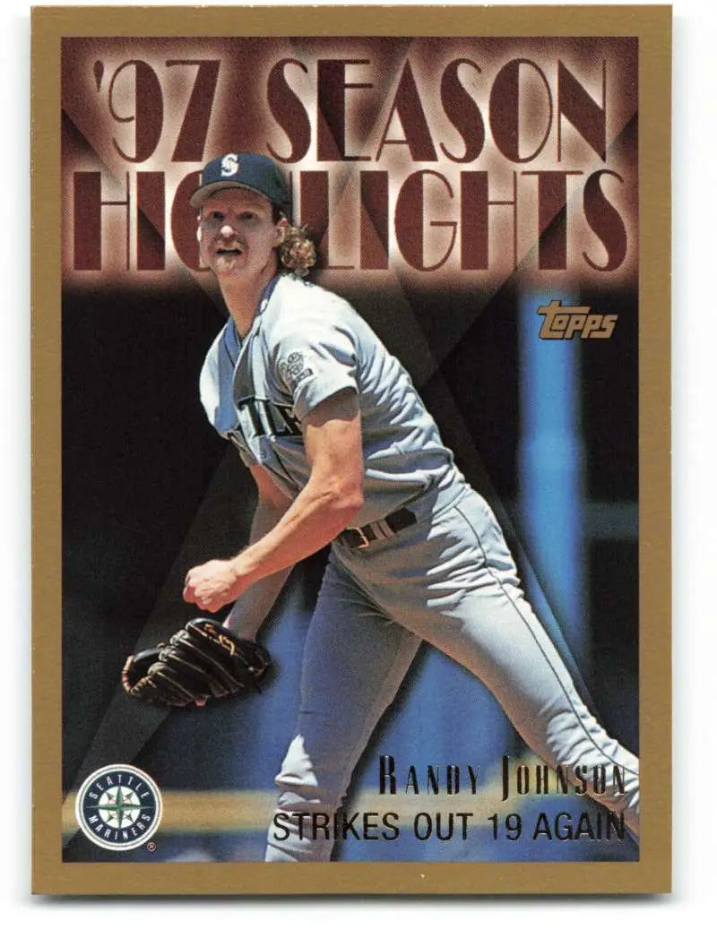 1998 Topps #265 Randy Johnson NM-MT Seattle Mariners Baseball Card - Baseball Card Single