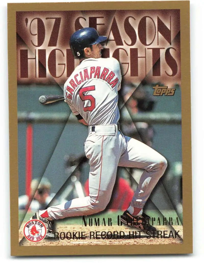 1998 Topps #268 Nomar Garciaparra NM-MT Boston Red Sox Baseball Card - Baseball Card Single