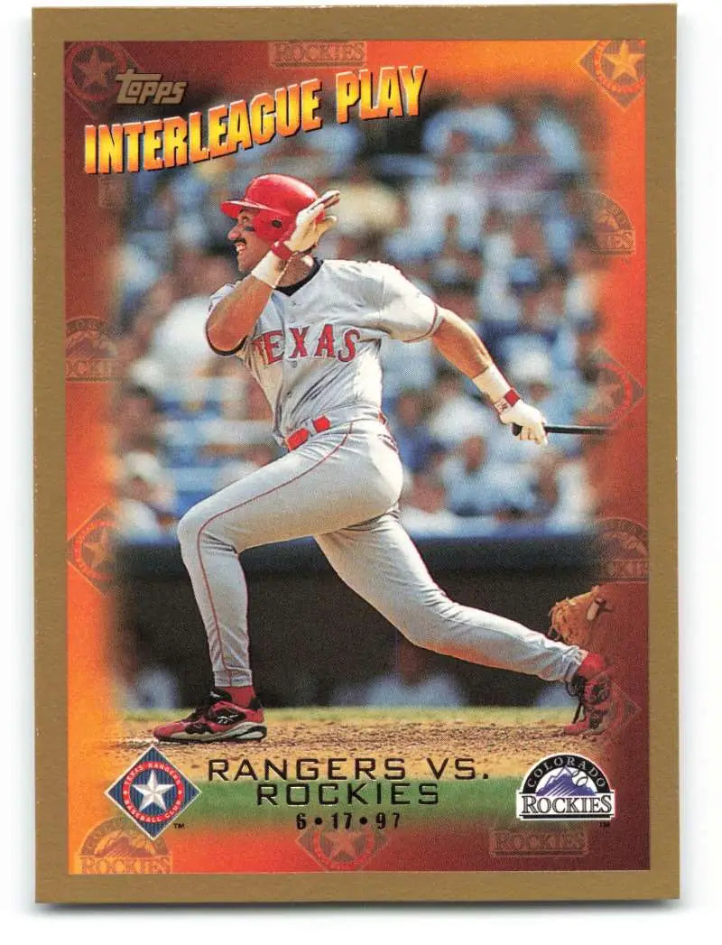 1998 Topps #273 Juan Gonzalez NM-MT Texas Rangers Baseball Card - Baseball Card Single