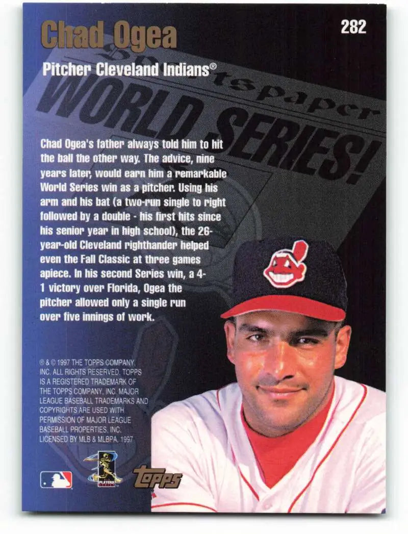 1998 Topps #282 Chad Ogea NM-MT Cleveland Indians Baseball Card - Baseball Card Single