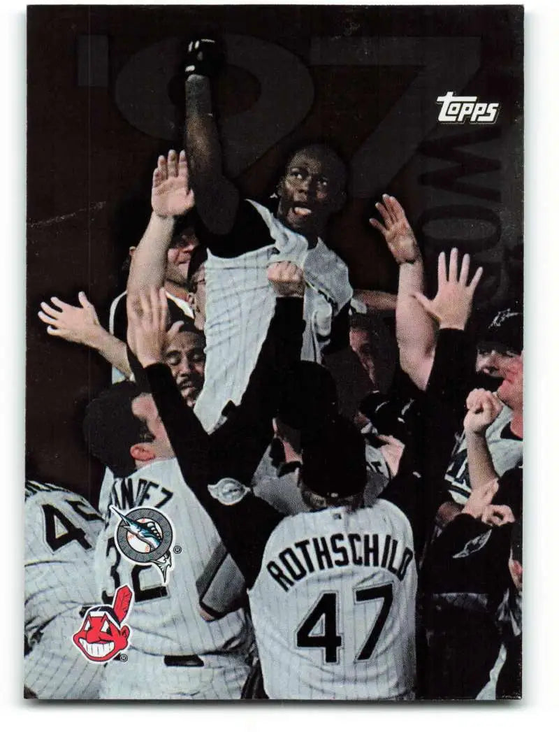 1998 Topps #283 Marlins Champs NM-MT Florida Marlins Baseball Card - Baseball Card Single