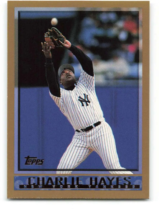 1998 Topps #29 Charlie Hayes NM-MT New York Yankees Baseball Card - Baseball Card Single