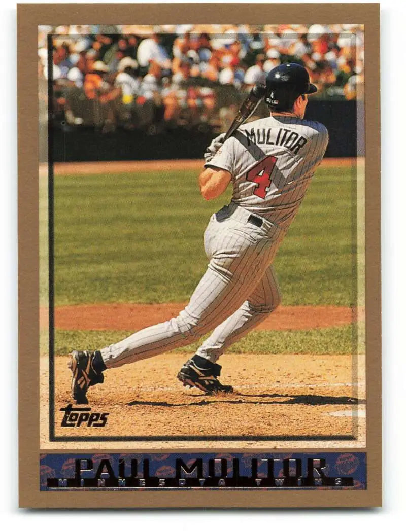 1998 Topps #291 Paul Molitor NM-MT Minnesota Twins Baseball Card - Baseball Card Single