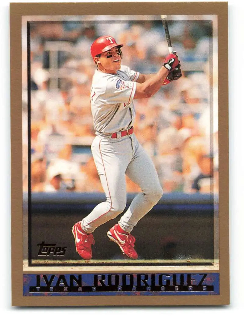 1998 Topps #292 Ivan Rodriguez NM-MT Texas Rangers Baseball Card - Baseball Card Single