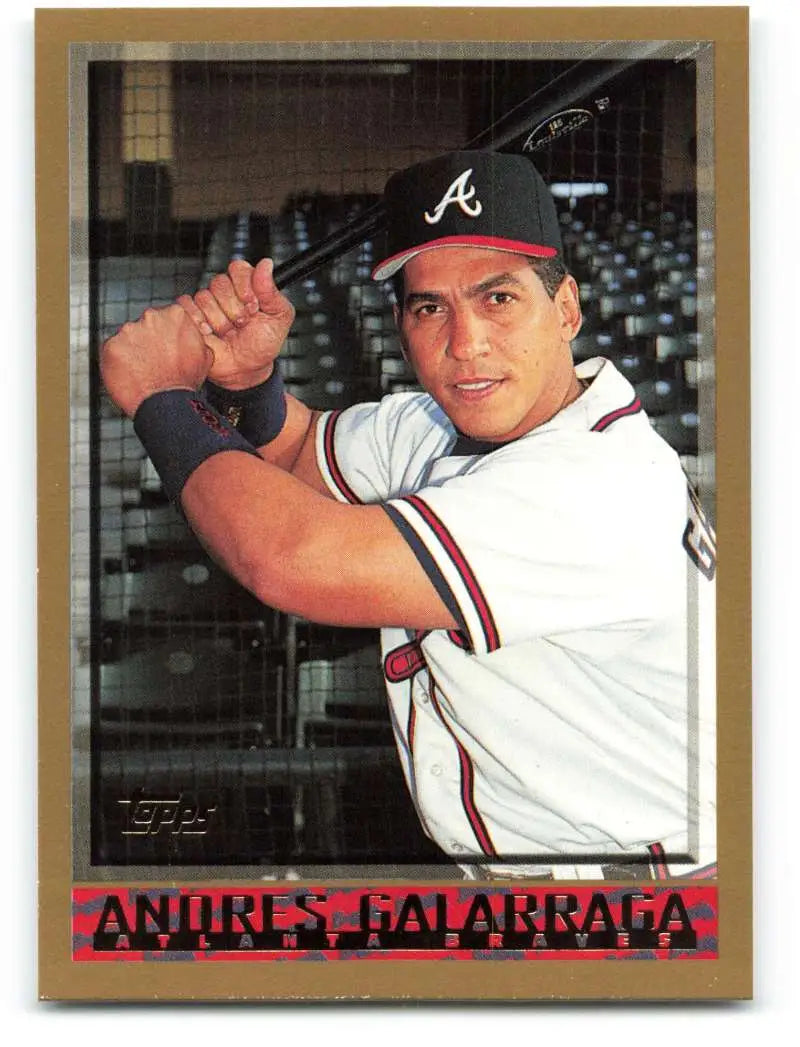 1998 Topps #295 Andres Galarraga NM-MT Atlanta Braves Baseball Card - Baseball Card Single