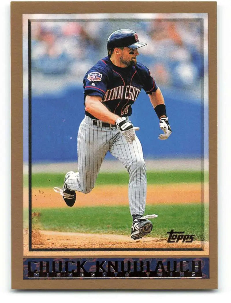 1998 Topps #309 Chuck Knoblauch NM-MT Minnesota Twins Baseball Card - Baseball Card Single