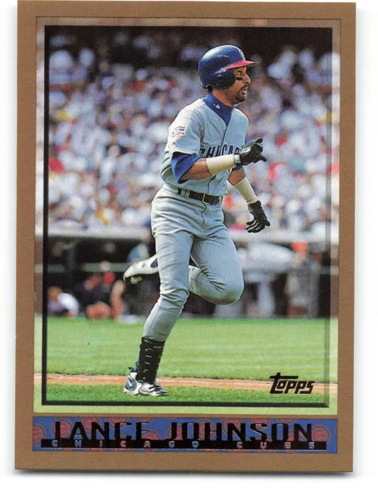 1998 Topps #314 Lance Johnson NM-MT Chicago Cubs Baseball Card - Baseball Card Single