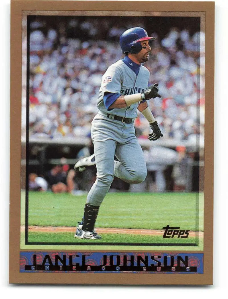 1998 Topps #314 Lance Johnson NM-MT Chicago Cubs Baseball Card - Baseball Card Single