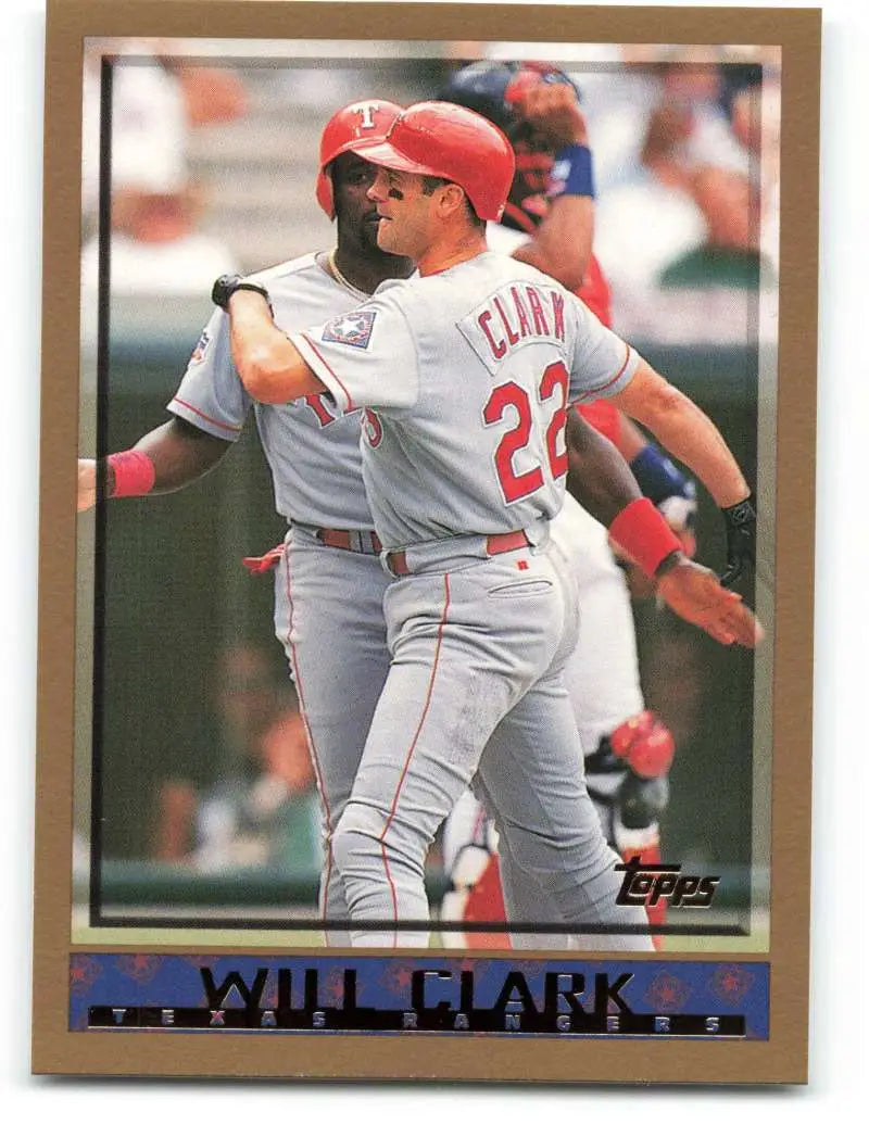 1998 Topps #316 Will Clark NM-MT Texas Rangers Baseball Card - Baseball Card Single