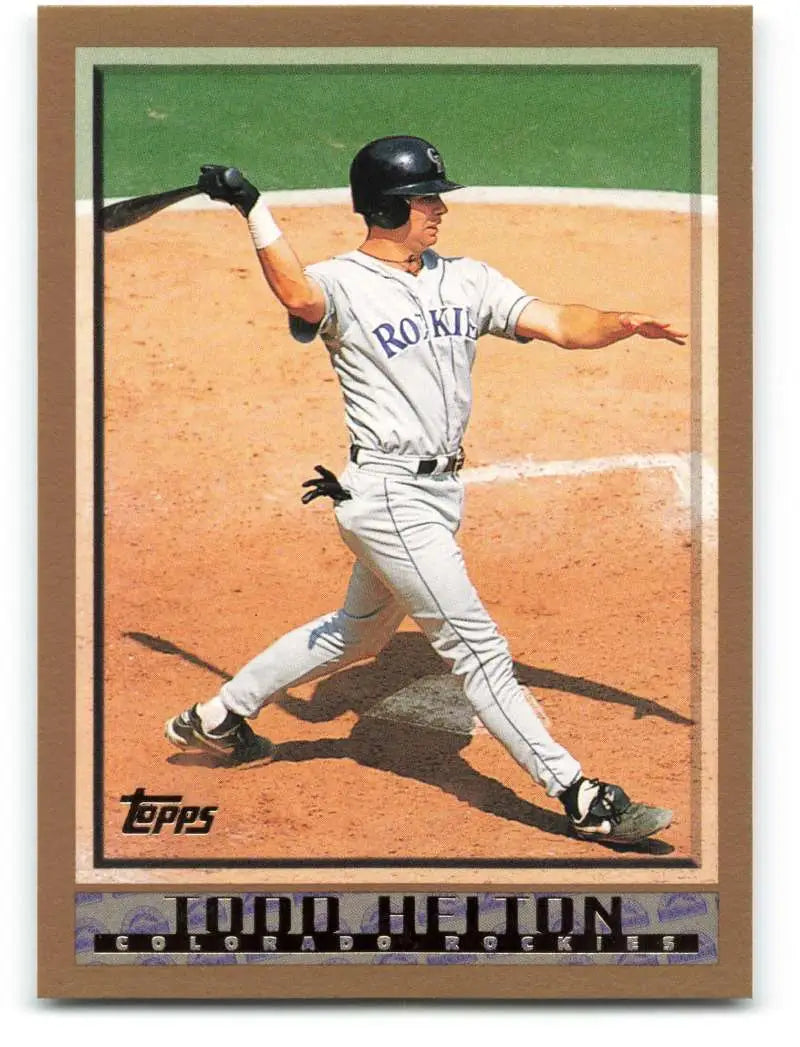 1998 Topps #323 Todd Helton NM-MT Colorado Rockies Baseball Card - Baseball Card Single