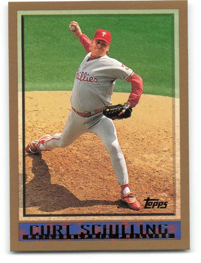 1998 Topps #332 Curt Schilling NM-MT Philadelphia Phillies Baseball Card - Baseball Card Single