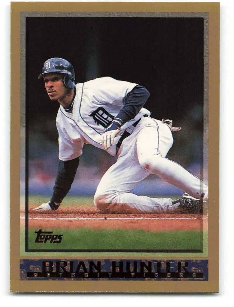 1998 Topps #34 Brian Hunter NM-MT Detroit Tigers Baseball Card - Baseball Card Single