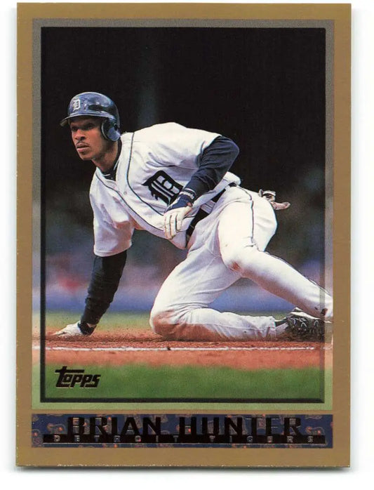 1998 Topps #34 Brian Hunter NM-MT Detroit Tigers Baseball Card - Baseball Card Single
