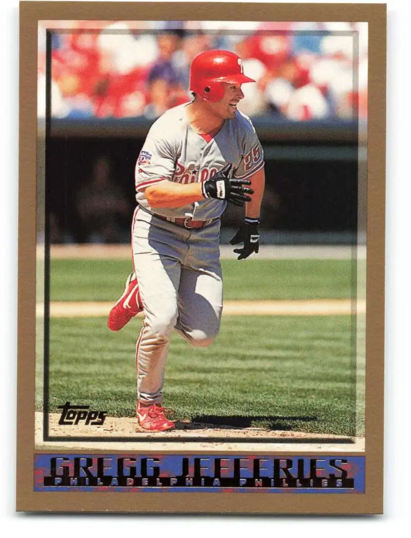 1998 Topps #341 Gregg Jefferies NM-MT Philadelphia Phillies Baseball Card - Baseball Card Single