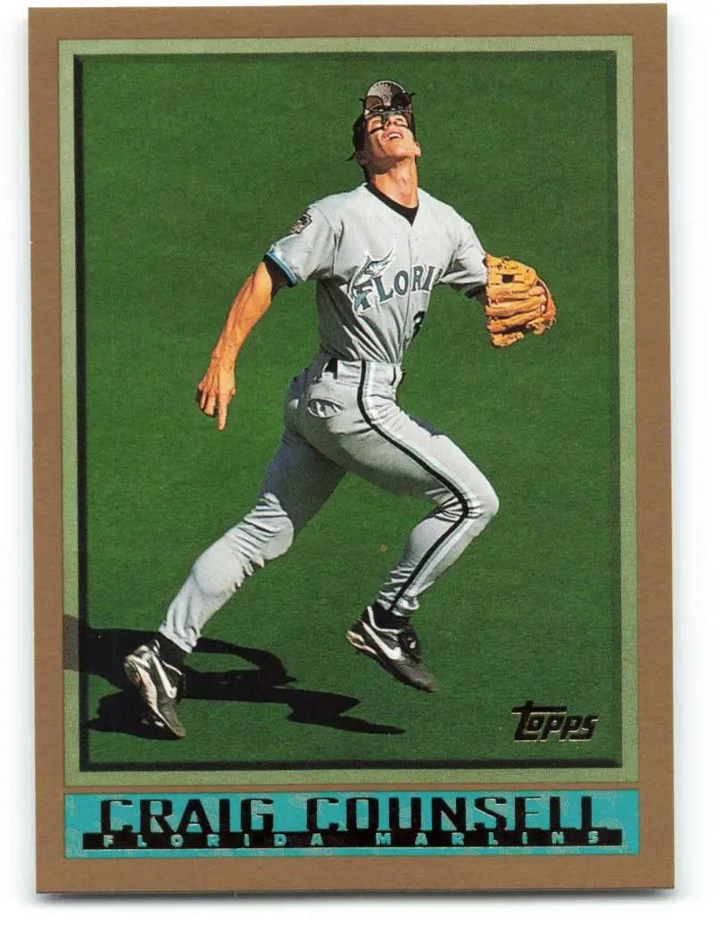 1998 Topps #343 Craig Counsell NM-MT Florida Marlins Baseball Card - Baseball Card Single